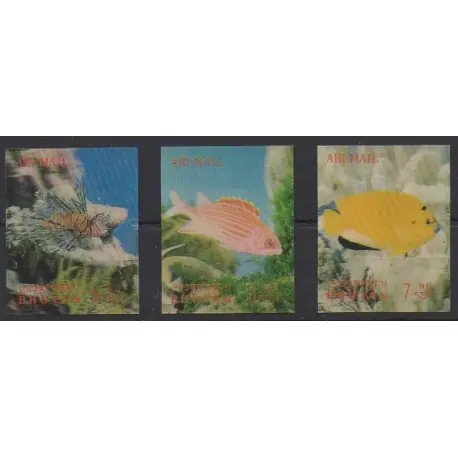 Prix Promo Bhoutan - 1969 - No PA43/PA45 - Vie marine