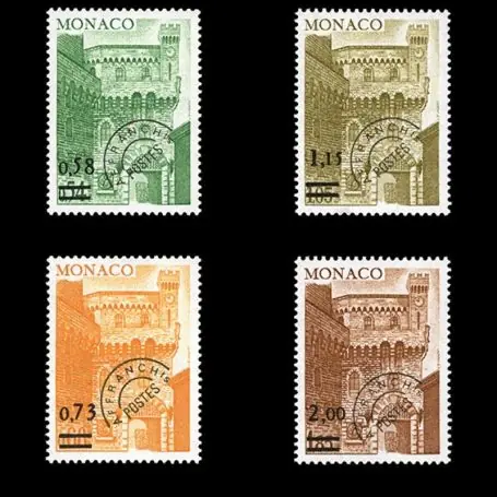 Seulement Aujourd’hui Timbre de collection de Monaco Préo N° 50/53 neuf sans charnière