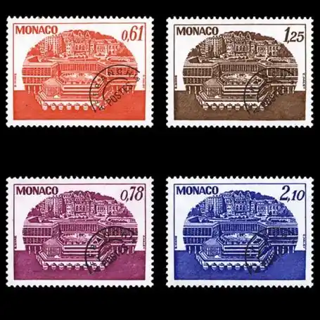 Timbre de collection de Monaco Préo N° 54/57 neuf sans charnière En Vogue