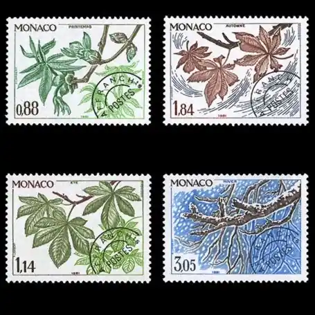 Timbre de collection de Monaco Préo N° 70/73 neuf sans charnière Quantité Limitée