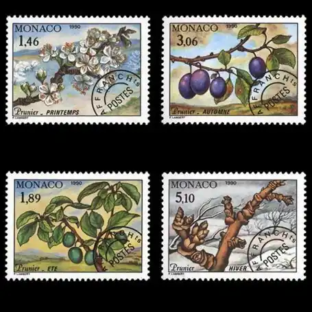 Timbre de collection de Monaco Préo N° 106/109 neuf sans charnière Produit De Marque