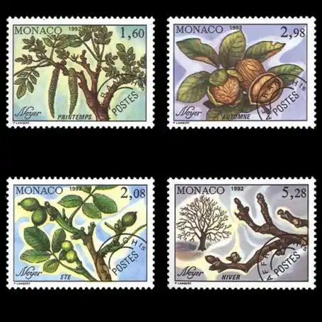 Marque Timbre de collection de Monaco Préo N° 110/113 neuf sans charnière