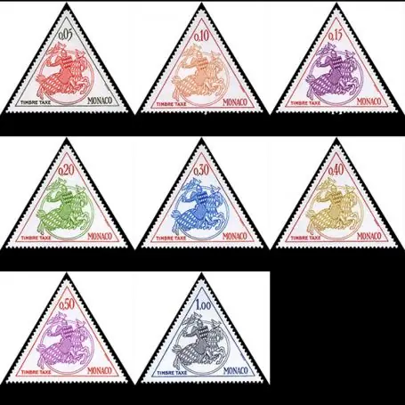 Meilleure Vente Timbre de collection de Monaco Taxe N° 63/70 neuf sans charnière