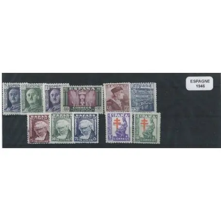 Espagne année complète 1946 neuve Usine Directe