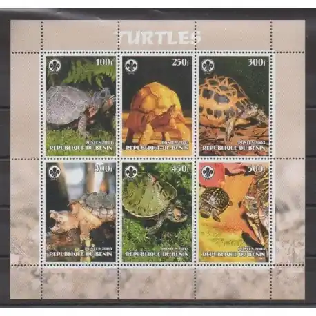 Bénin - 2003 - 6 valeurs - Tortues Prix Réduit