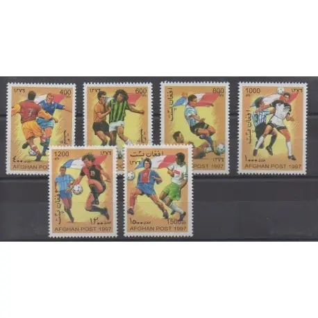 Afghanistan - 1997 - 6 valeurs - Coupe du monde de football Remise