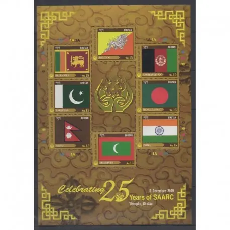 Vente Directe Bhoutan - 2010 - No 1881A/1881H - Drapeaux