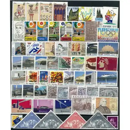 Offre Exclusive Espagne année complète 1992 neuve