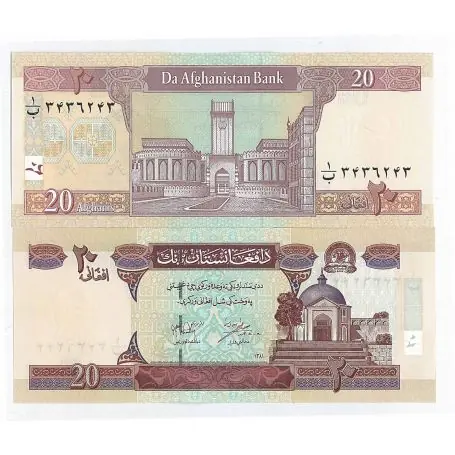 Nouvelle Collection Billet de collection Afghanistan Pk N° 68 - 20 Afghanis