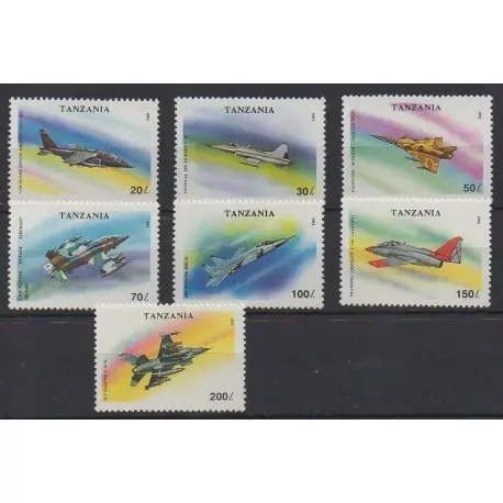 Produit De Marque Tanzanie - 1994 - No 1456/1462 - Aviation