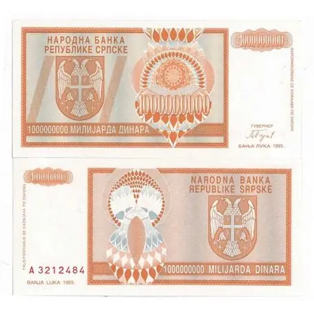 Bon Plan Billets collection Bosnie Pk N° 147 - 1000000000 Dinara