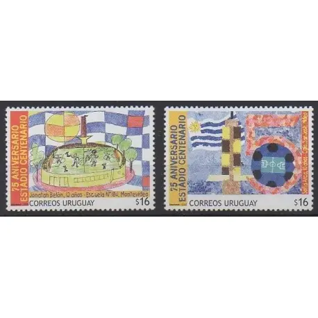 Uruguay - 2005 - No 2229/2230 - Football - Dessins d'enfants Acheter Direct