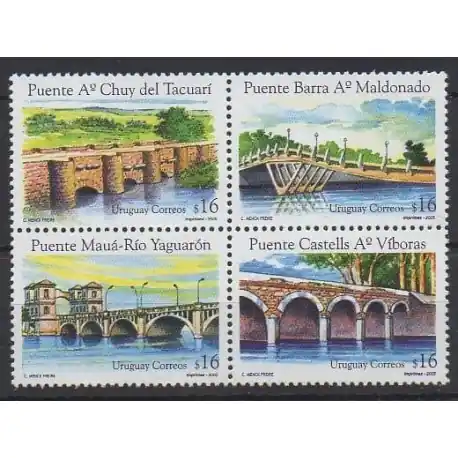 Uruguay - 2005 - No 2201/2204 - Ponts Top Qualité