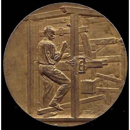 Médaille : Métier à tisser par A. Rivet - SUP Commande En Gros