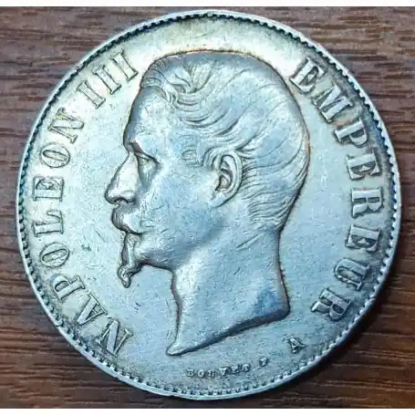 Piéce France : Napoléon III - 5 Francs 1854 Paris Livraison Express