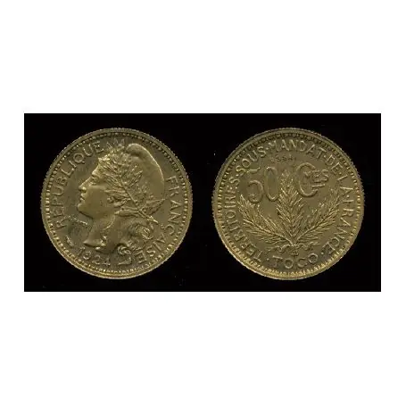 Piéce Colonie Française : Togo - 50 cts 1924 Essai Gros Lot