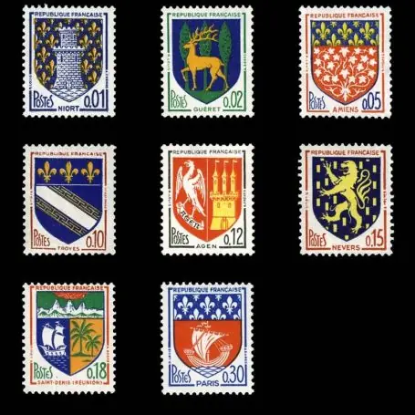 Artisanat Timbres France Série N° 1351A/1354B neuf sans charnière