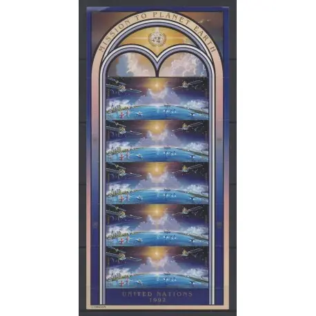 Achat Immédiat Nations Unies (ONU - New-York) - 1992 - No F613/614 - Espace