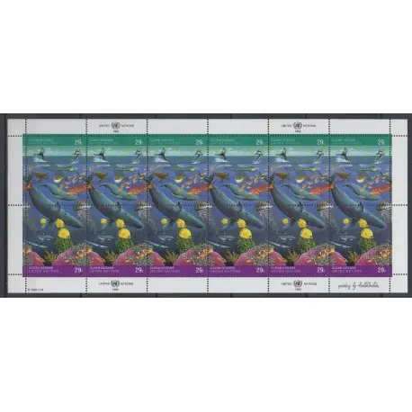 Nations Unies (ONU - New-York) - 1992 - No F607/608 - Vie marine - Environnement Commander Maintenant