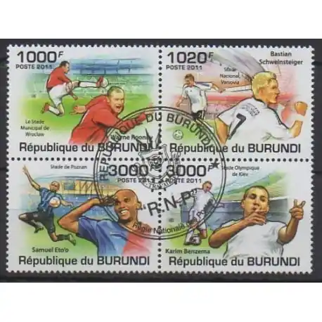 Burundi - 2011 - No 1285/1288 - Football - Oblitérés Must-Have
