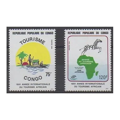 Offre Exclusive Congo (République du) - 1991 - No 899/900 - Tourisme
