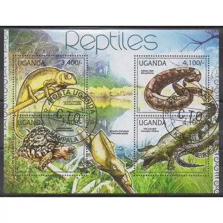 Offre Spéciale Ouganda - 2012 - No 2353/2356 - Reptiles - Oblitérés