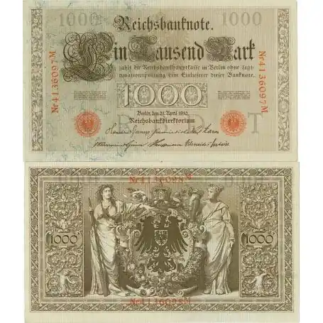 Seulement Aujourd’hui Billet de banque Allemagne Pk N° 44 - 1000 Mark