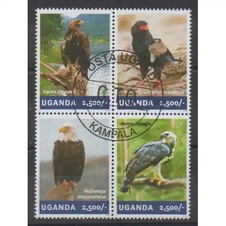 Prix Bas Ouganda - 2014 - No 2674/2677 - Oiseaux - Oblitérés