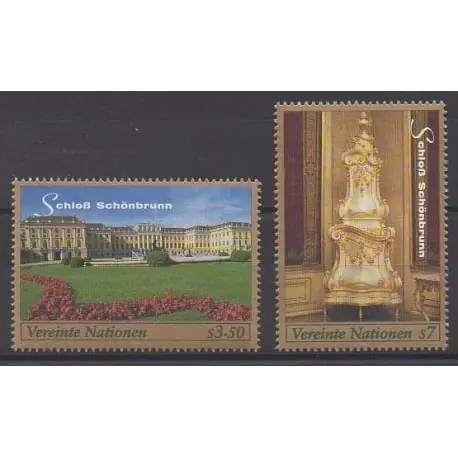 Nations Unies (ONU - Vienne) - 1998 - No 288/289 - Châteaux Haute Qualité