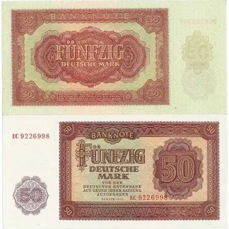 Achat Immédiat Billet de banque Allemagne Est Pk N° 20 - 50 Mark