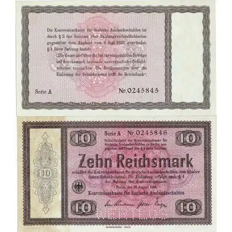 Billet de banque Allemagne collection de 10 Mark Pk N° 200 Offre Du Jour