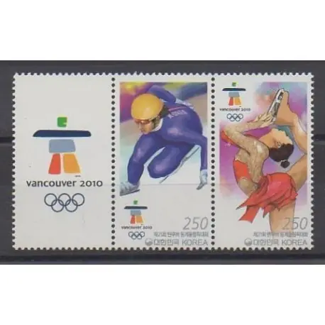Nouveauté Corée du Sud - 2010 - No 2534/2535 - Jeux olympiques d'hiver