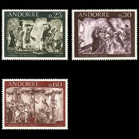 Artisanat Timbre Andorre N° 191 au N° 93 neuf sans charnière