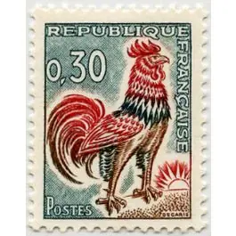 Artisanat Timbre de collection France - 1331Ab Roulette Numro Rouge