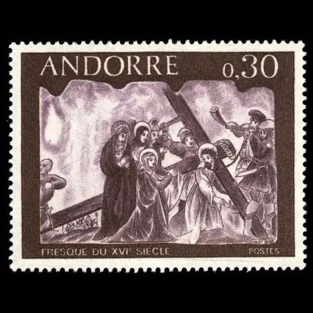 Authentique Timbre Andorre N° 204 neuf sans charnière