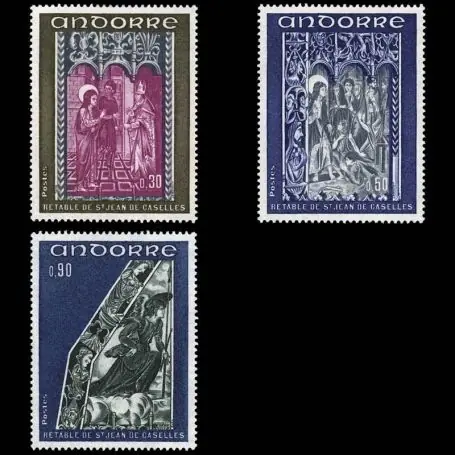 Must-Have Timbre Andorre N° 221 au N° 223 neuf sans charnière