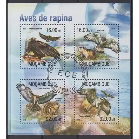 Livraison Mondiale Mozambique - 2013 - No 5589/5592 - Oiseaux - Oblitérés
