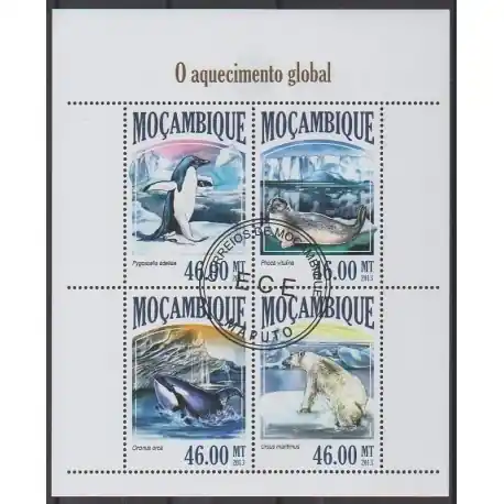 Mozambique - 2013 - No 5813/5816 - Mammifères - Environnement - Oblitérés Prix Bas