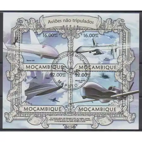 Produit De Marque Mozambique - 2013 - No 5239/5242 - Aviation - Oblitérés