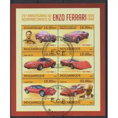 Mozambique - 2013 - No 5423/5428 - Voitures - Oblitérés Tendance