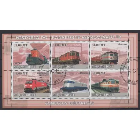 Mozambique - 2009 - No 2608/2613 - Chemins de fer - Oblitérés Artisanat
