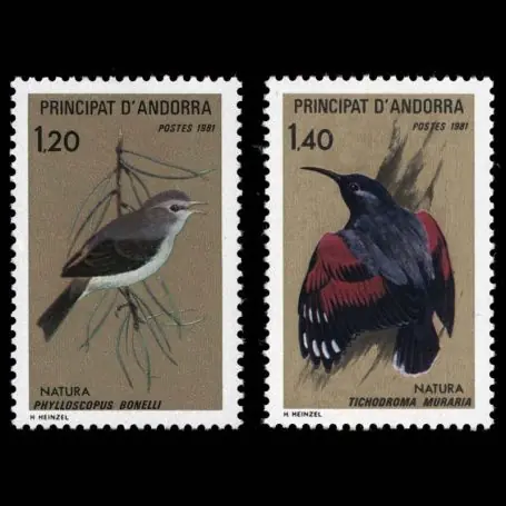 Top Qualité Timbre Andorre N° 294 au N° 295 neuf sans charnière