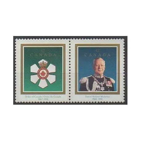 Achat Immédiat Canada - 1992 - No 1283/1284 - Célébrités