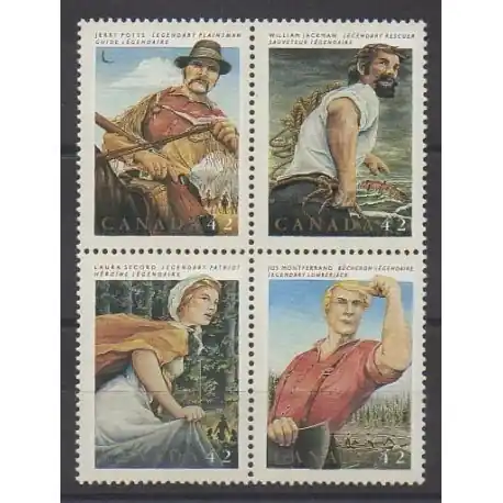 Meilleure Vente Canada - 1992 - No 1269/1272 - Célébrités