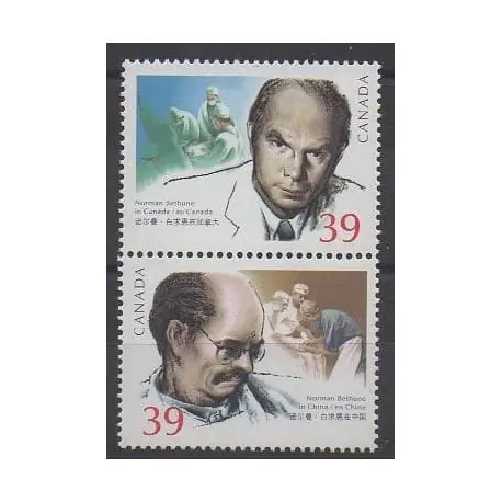 Canada - 1990 - No 1133/1134 - Santé ou Croix-Rouge Acheter Direct
