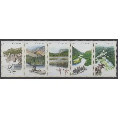 Canada - 1991 - No 1199/1203 - Sites Édition Limitée