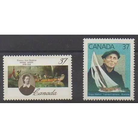 Canada - 1988 - No 1076/1077 - Célébrités Satisfait Ou Remboursé