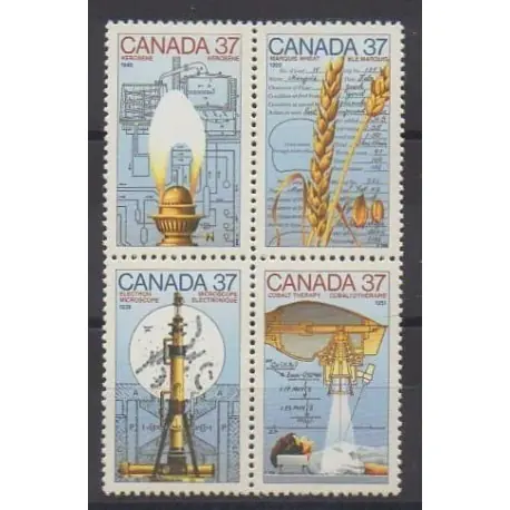 Canada - 1988 - No 1048/1051 - Sciences et Techniques Promotion Saisonnière