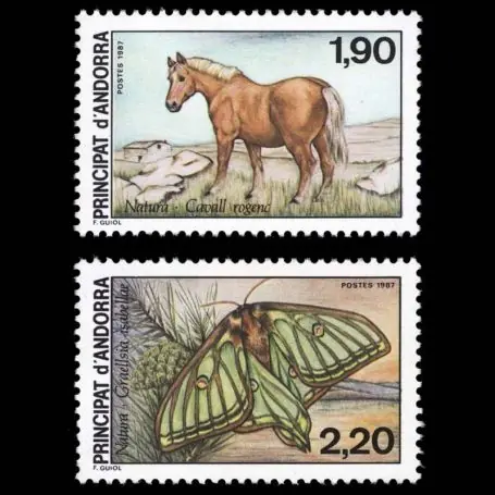 Meilleur Choix Timbre Andorre N° 361 au N° 362 neuf sans charnière