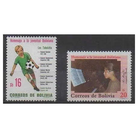Produit De Marque Bolivie - 1982 - No 624/625
